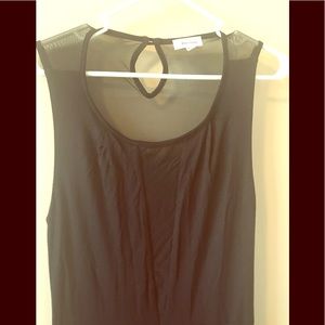 Adorable maxi dress with mesh paneling